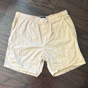 Classic Tan Flat Front Men's Shorts